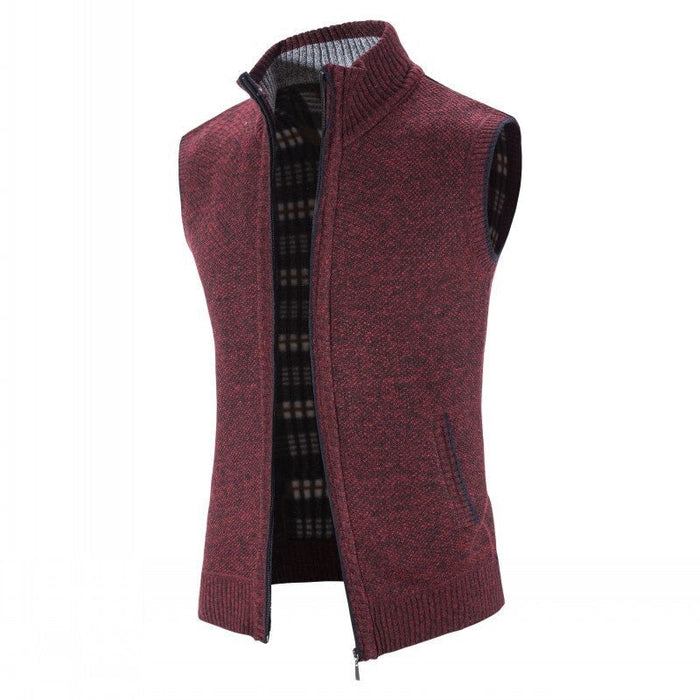 Men's Thick Warm Sleeveless Knitted Vests