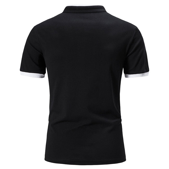 Men's Cotton Short Sleeve Polo T-Shirt