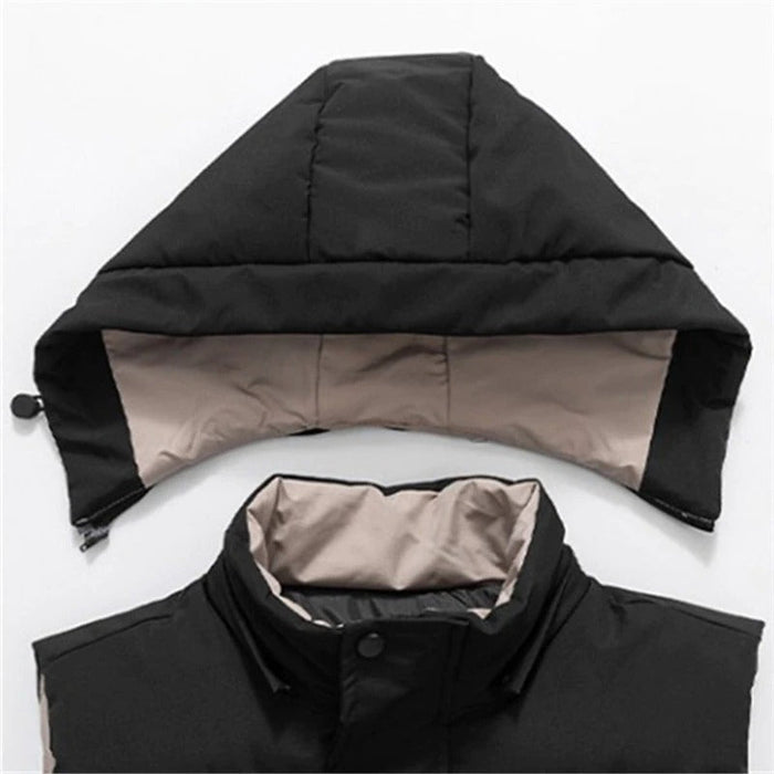 Men's Hooded Warm Sleeveless Vest