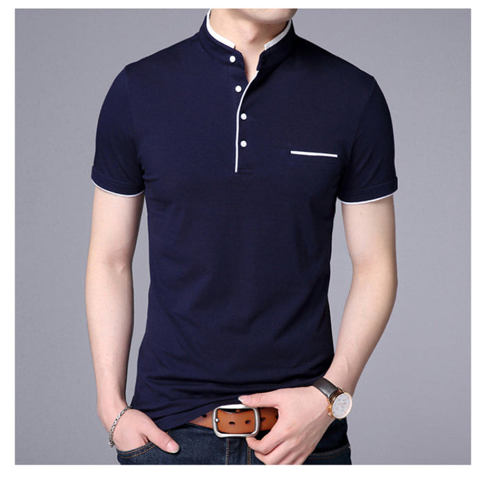 Men's Casual Solid Short Sleeved T-Shirt