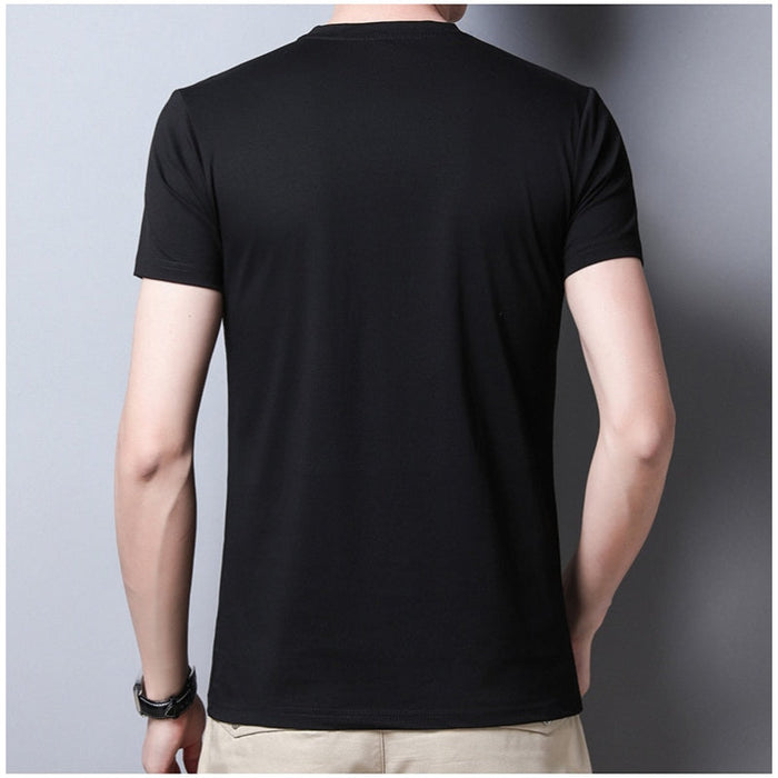 Men's Solid Casual O-Neck T-Shirt