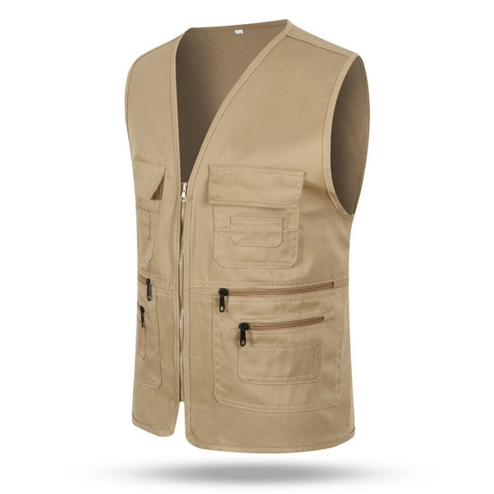 Men's Casual Sleeveless Multi Pocket Cargo Vest