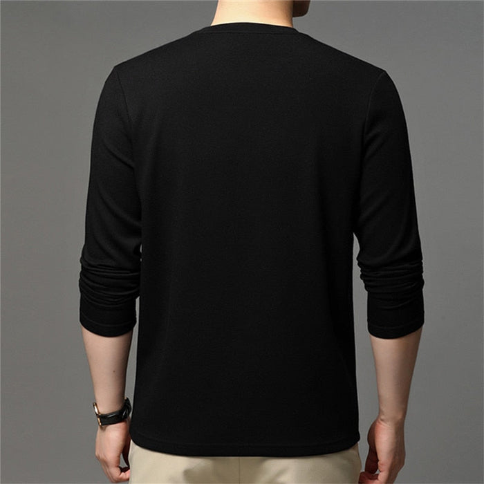 Men's Solid Cotton O-Neck T-Shirt