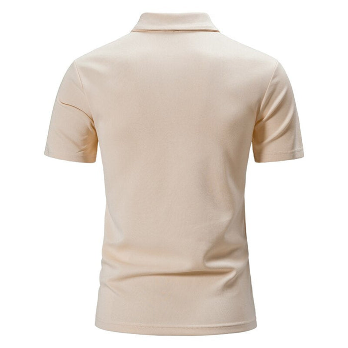 Men's Short Sleeve Turn Down Collar T-Shirt