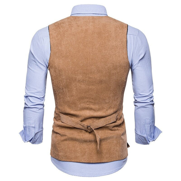 Men's Formal Corduroy Vests
