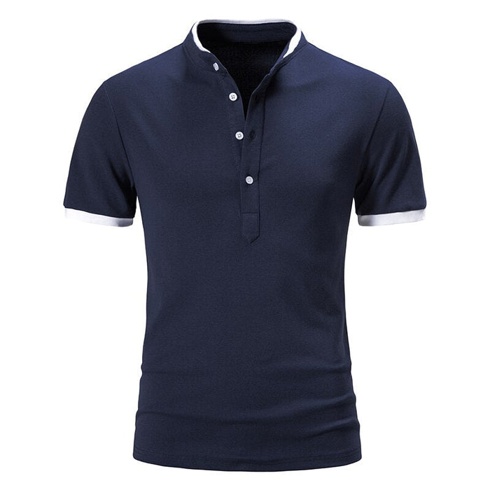 Men's Cotton Short Sleeve Polo T-Shirt