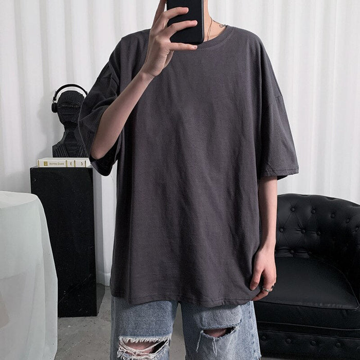 Oversized Cotton Solid T-Shirts For Men