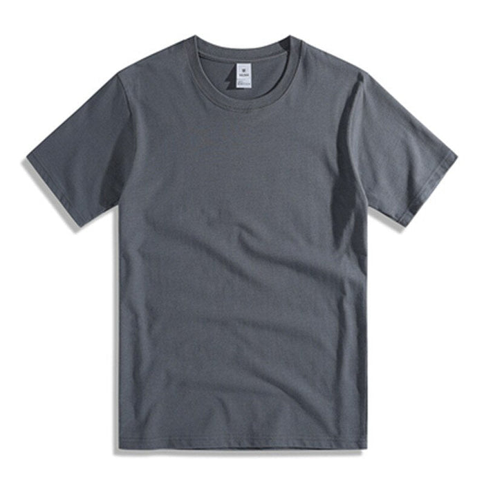Solid Short Sleeve O-Neck T-Shirt For Men